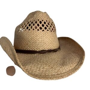 Shady Brady straw western hat festival style